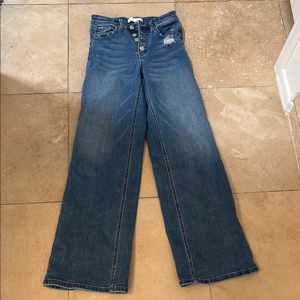VERVET BY FLYING MONKEY Blue Flare & Wide Leg Jeans